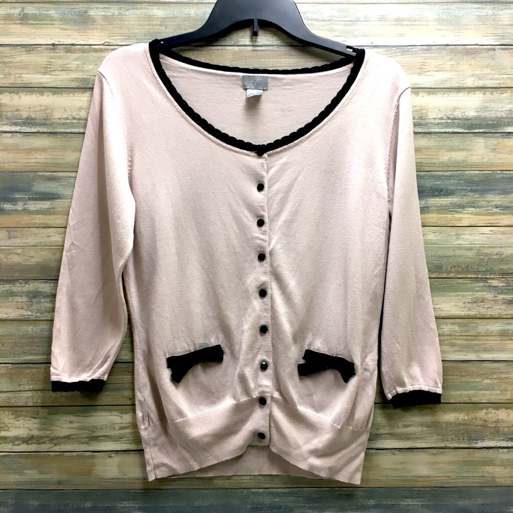 H&M Bow and Button detail Cardigan